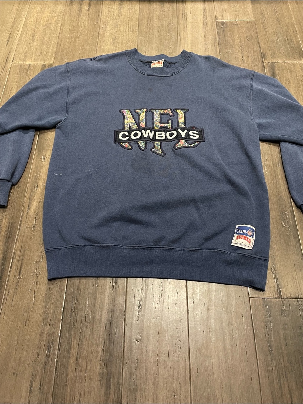 Vintage 90s Dallas Cowboys Nutmeg Mills Sweatshirt Mens XL NFL USA Made Crewneck